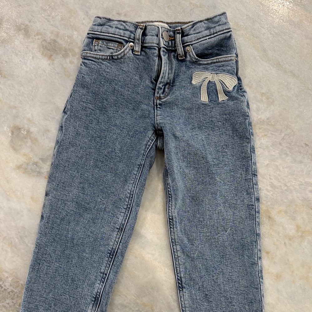 Crewcuts Kids Jeans with Bow EmbroideryDetail